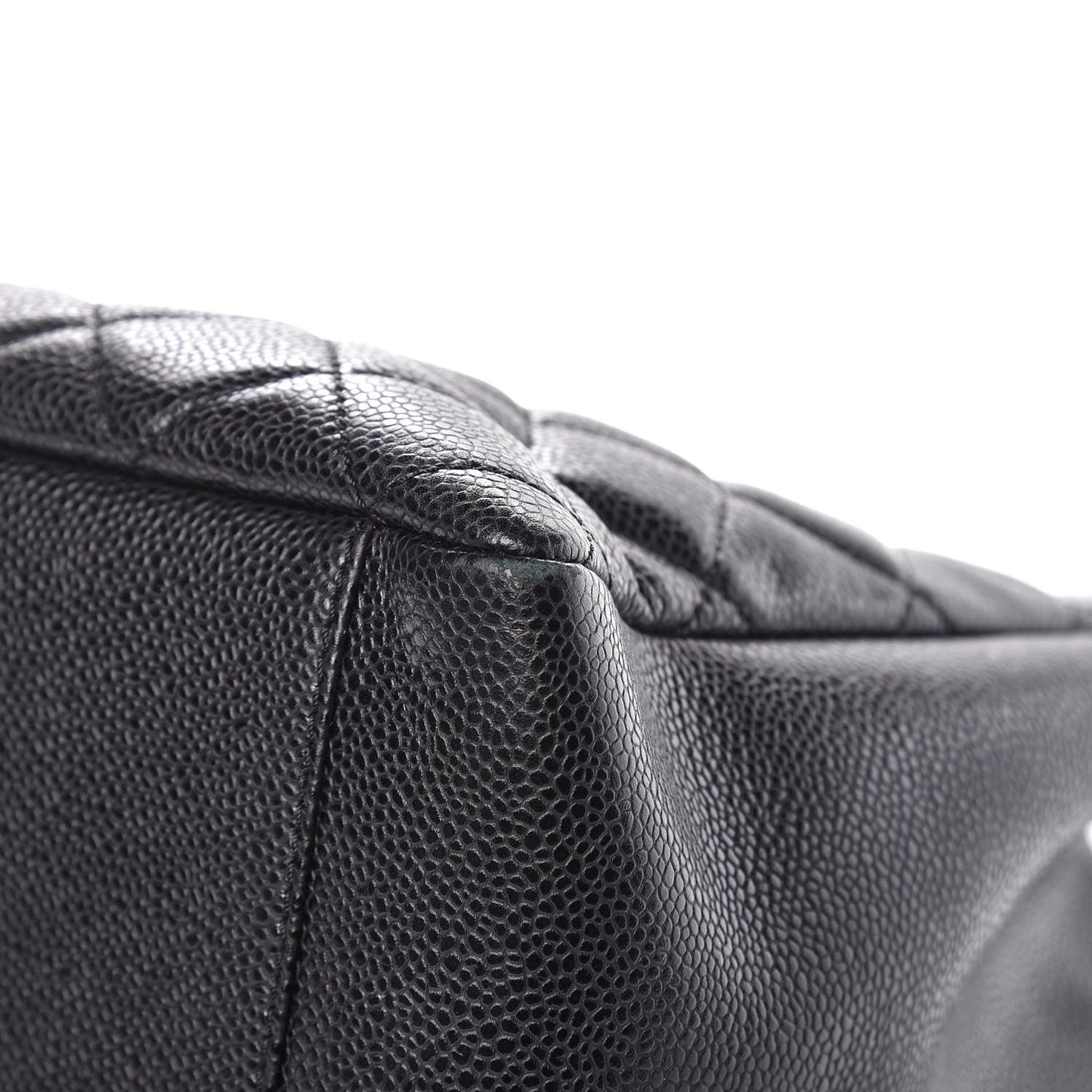 Caviar Quilted Grand Shopping Tote GST Black