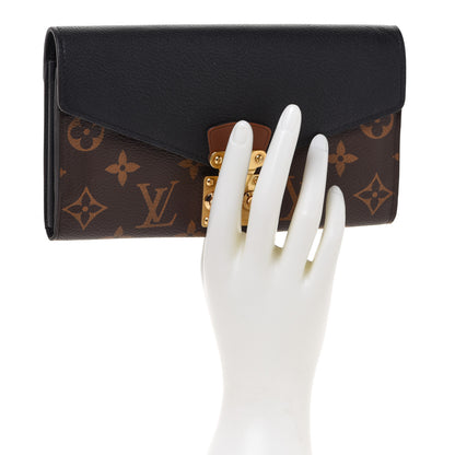 Louis Vuitton Monogram Pallas Wallet Black 2 of 7