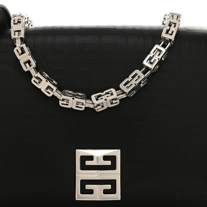 Givenchy Soft Calfskin 4G Embossed Medium Shoulder Bag Black 7 of 11