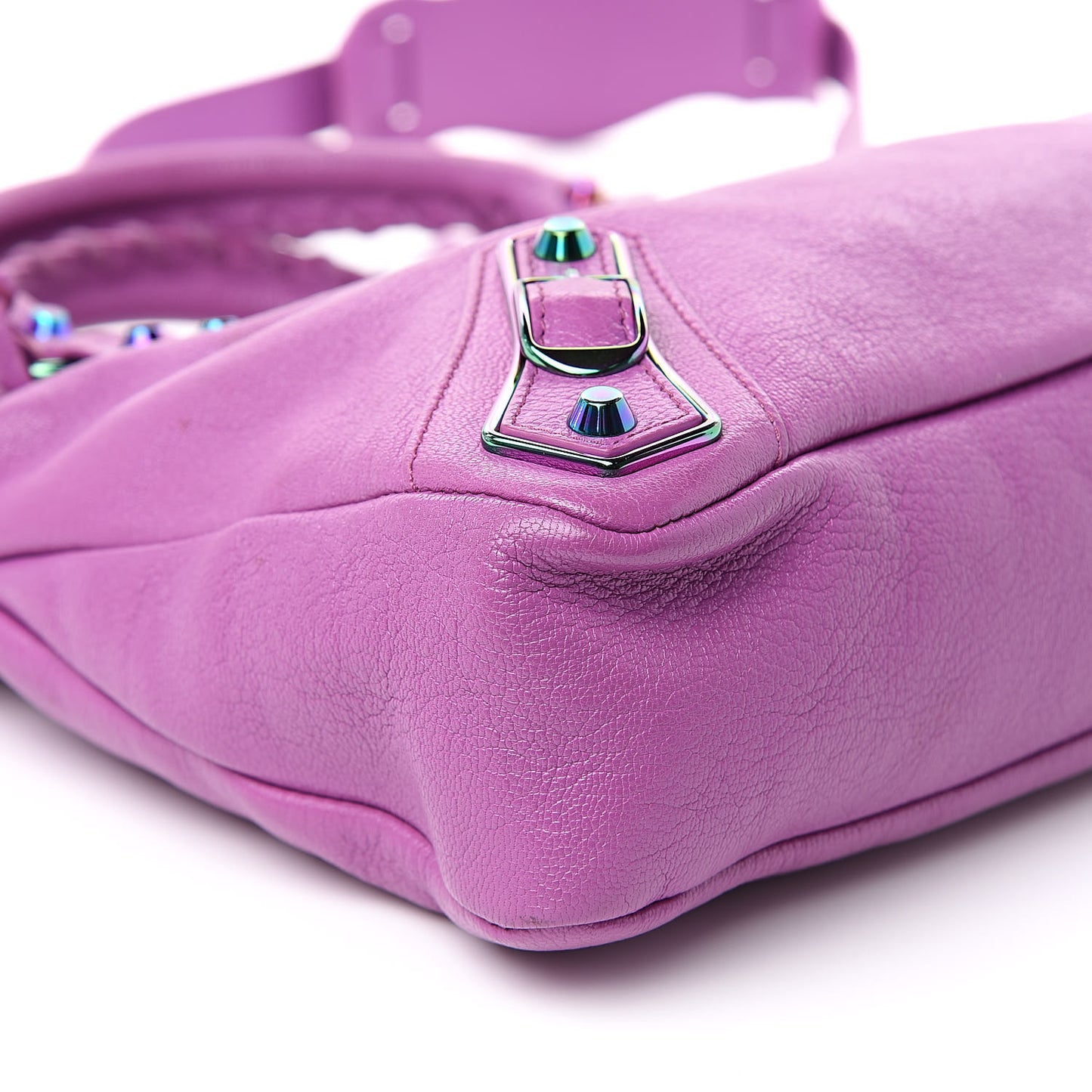 Chevre Iridescent Metallic Edge Hardware Town