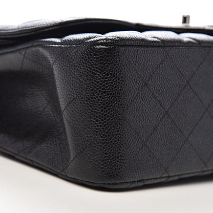 Chanel Caviar Quilted Jumbo Double Flap Black 8 of 11