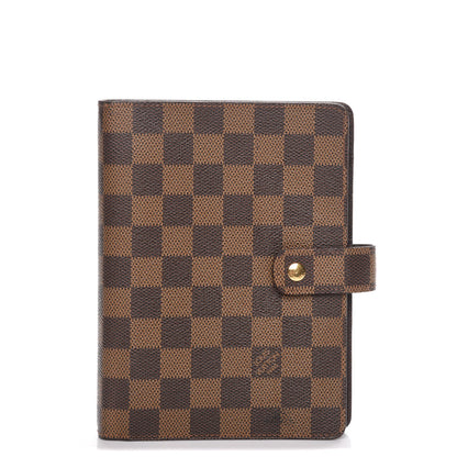 Louis Vuitton Damier Ebene Medium Ring Agenda Cover 1 of 8