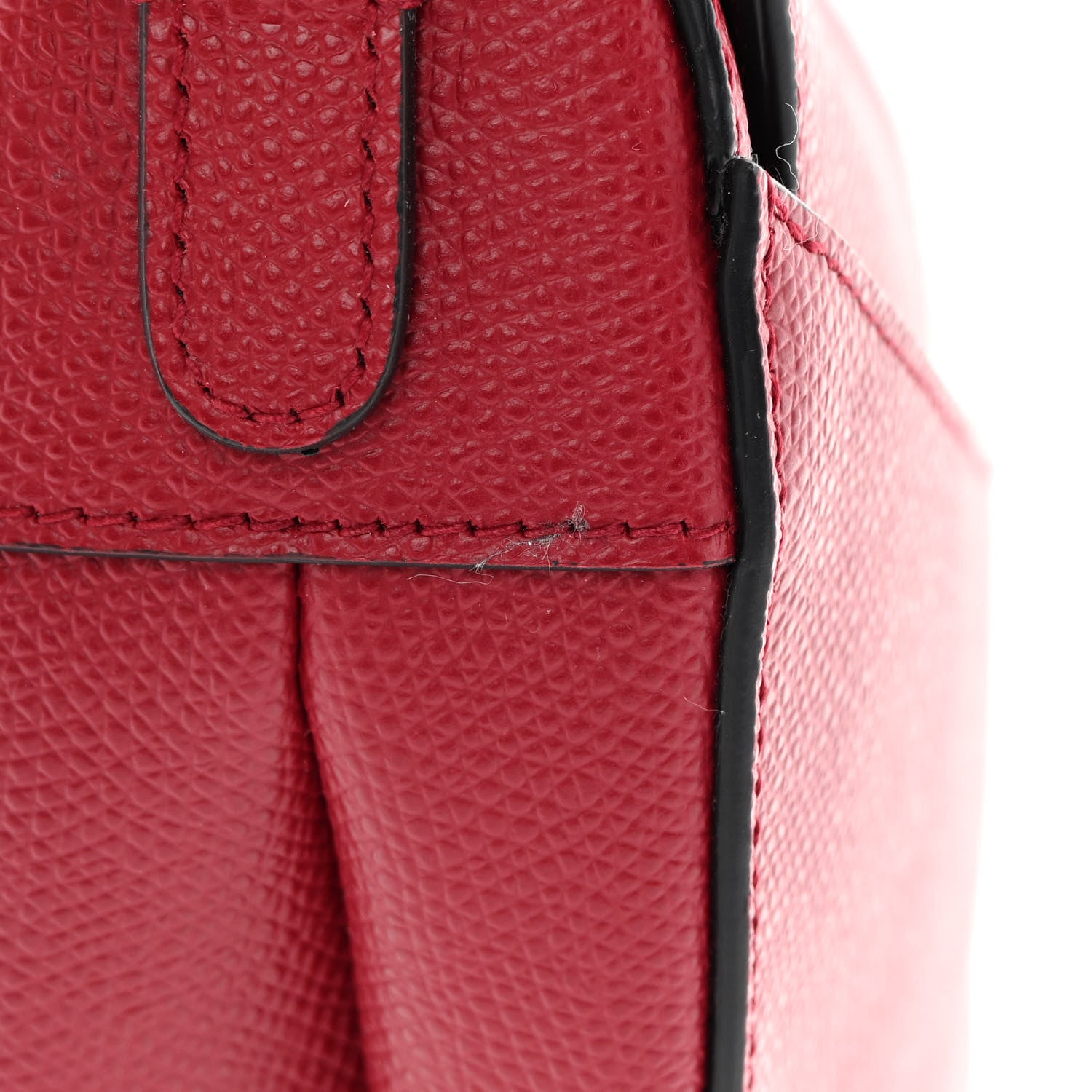 Christian Dior Grained Calfskin Mini Saddle Bag Red 11 of 11
