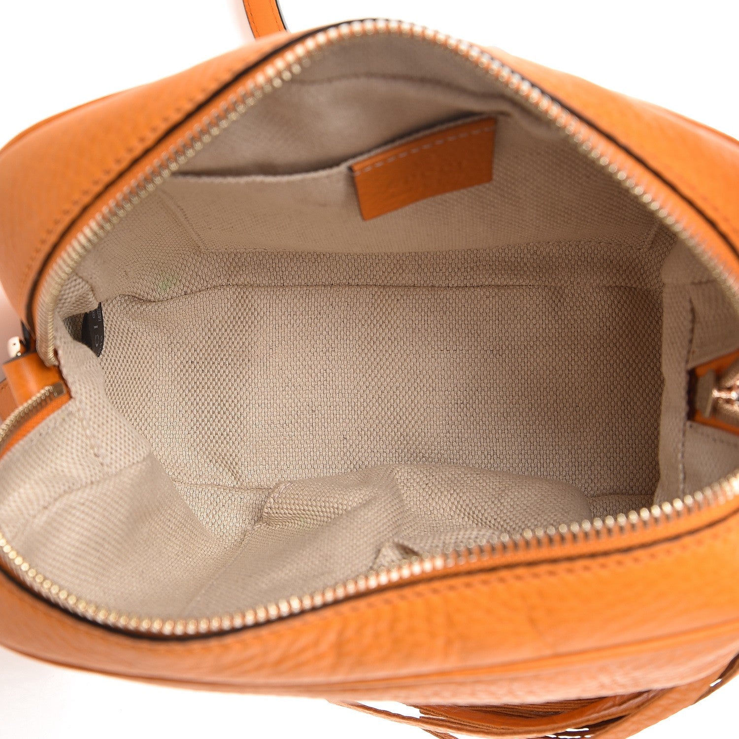 Gucci Pebbled Calfskin Small Soho Disco Bag Curcuma 5 of 10