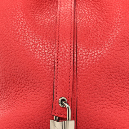 Hermes Taurillon Clemence Picotin Lock 18 PM Bougainvillea 8 of 12