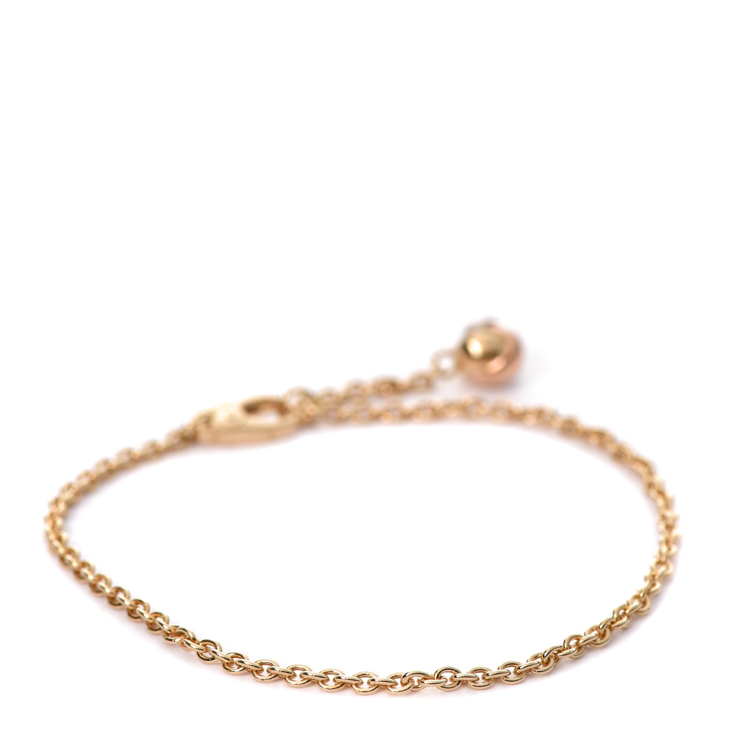 18K Yellow White Pink Gold Trinity Ball Bracelet