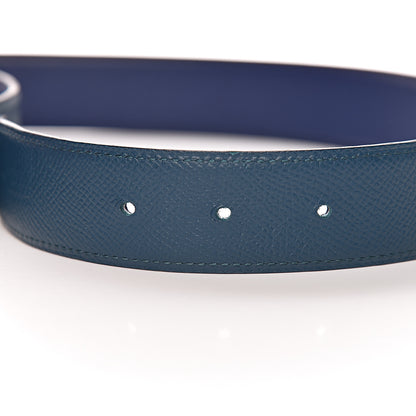 Hermes Epsom Swift H Belt 90 Colvert Bleu Saphir 4 of 11
