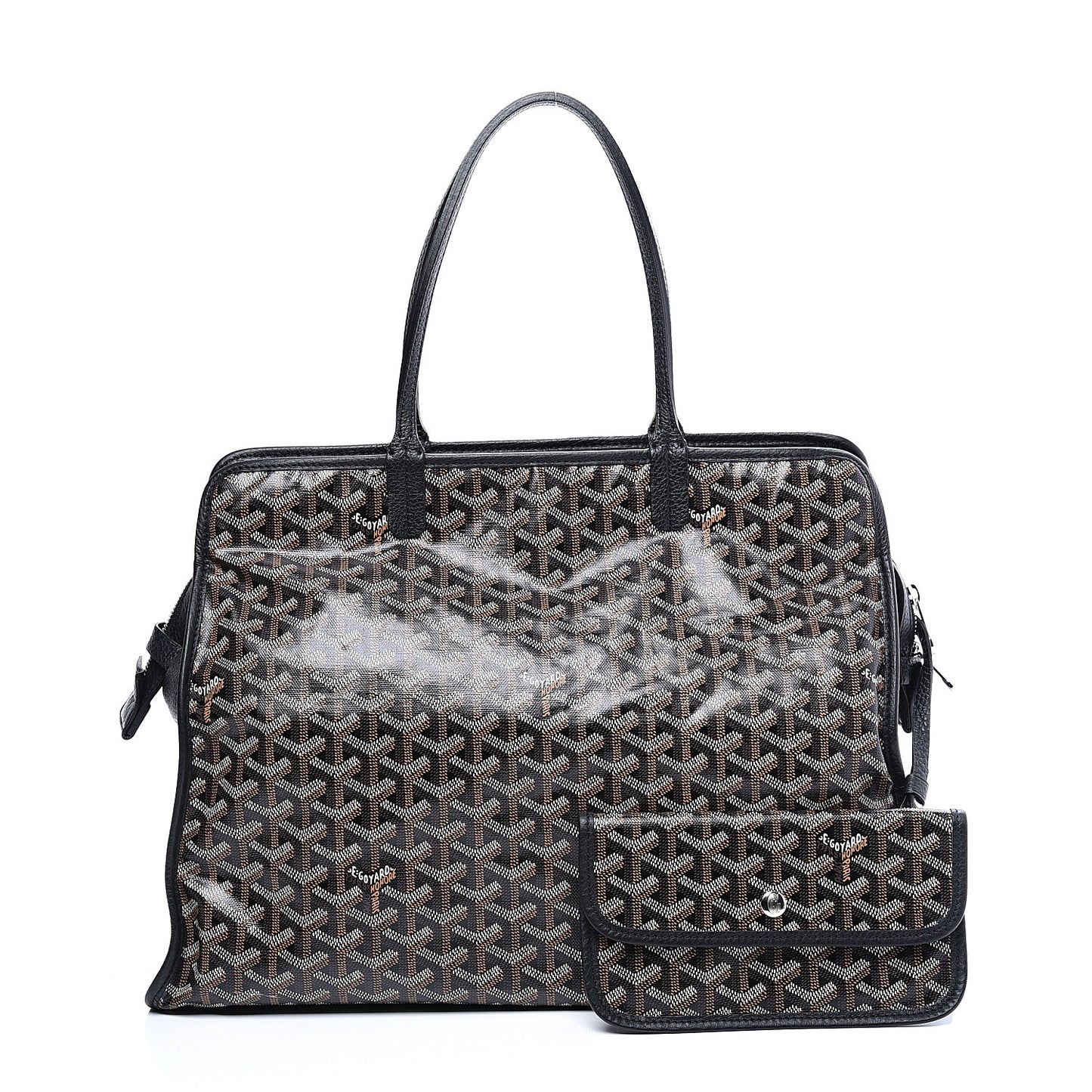 Goyardine Sac Hardy Pet Carrier PM Black