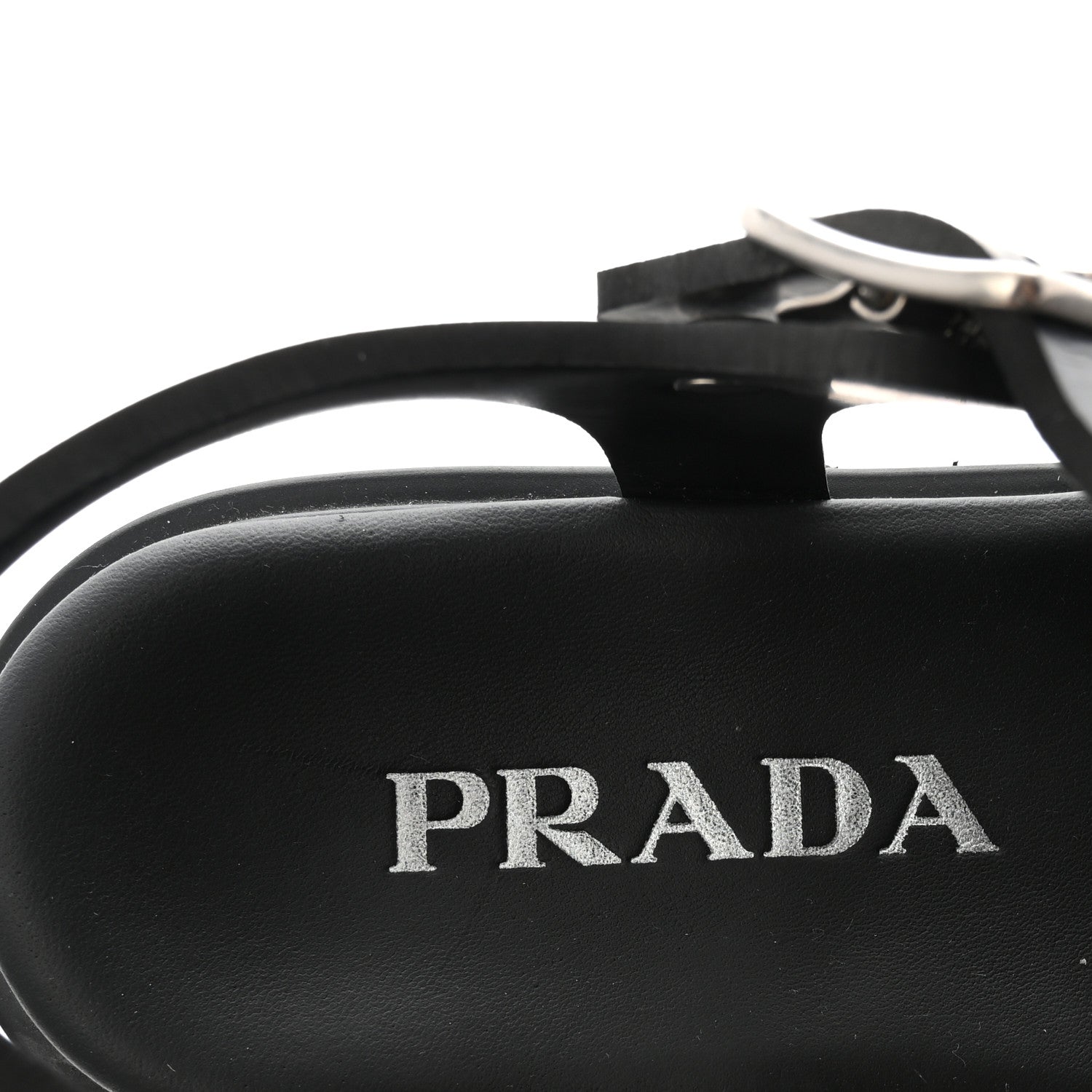 Prada Foam Rubber Triangle Logo Monolith 55mm Cage Sandals 39 Black 36 Black 8 of 10