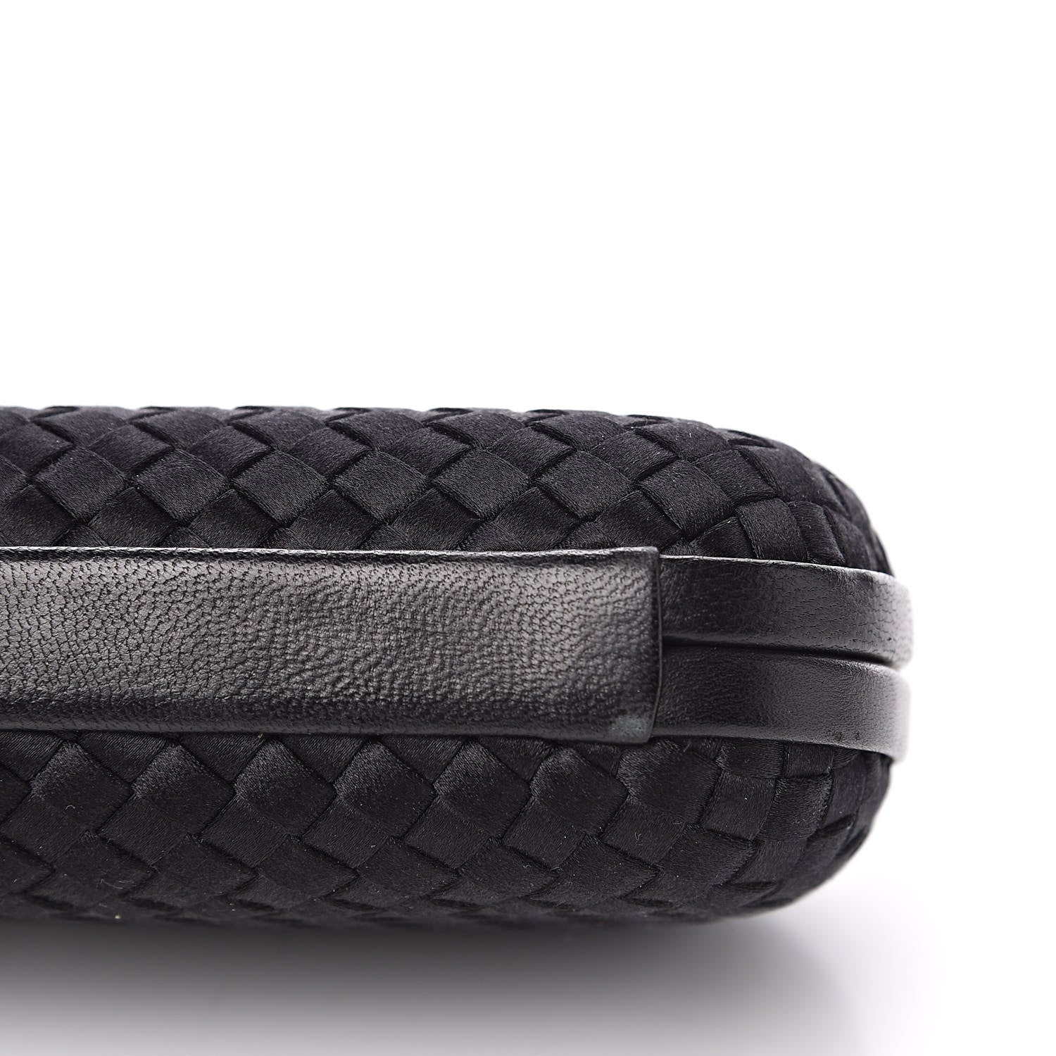 Bottega Veneta Satin Intreccio Impero Knot Clutch Black 9 of 11