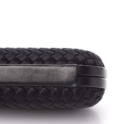 Bottega Veneta Satin Intreccio Impero Knot Clutch Black 9 of 11