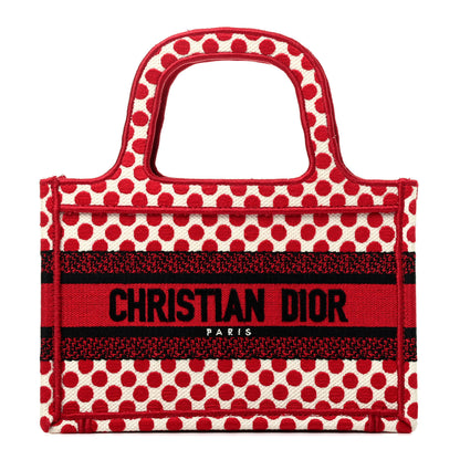Christian Dior Canvas DiorAmour Dots Mini Book Tote Red 1 of 9