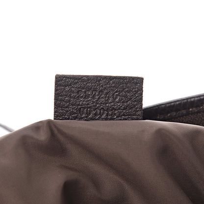 Gucci Nylon Monogram Flat Messenger Bag Brown 9 of 12