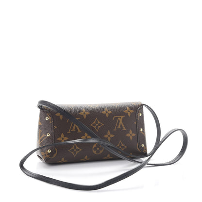Louis Vuitton Monogram Triangle Chain Wallet Black 4 of 9