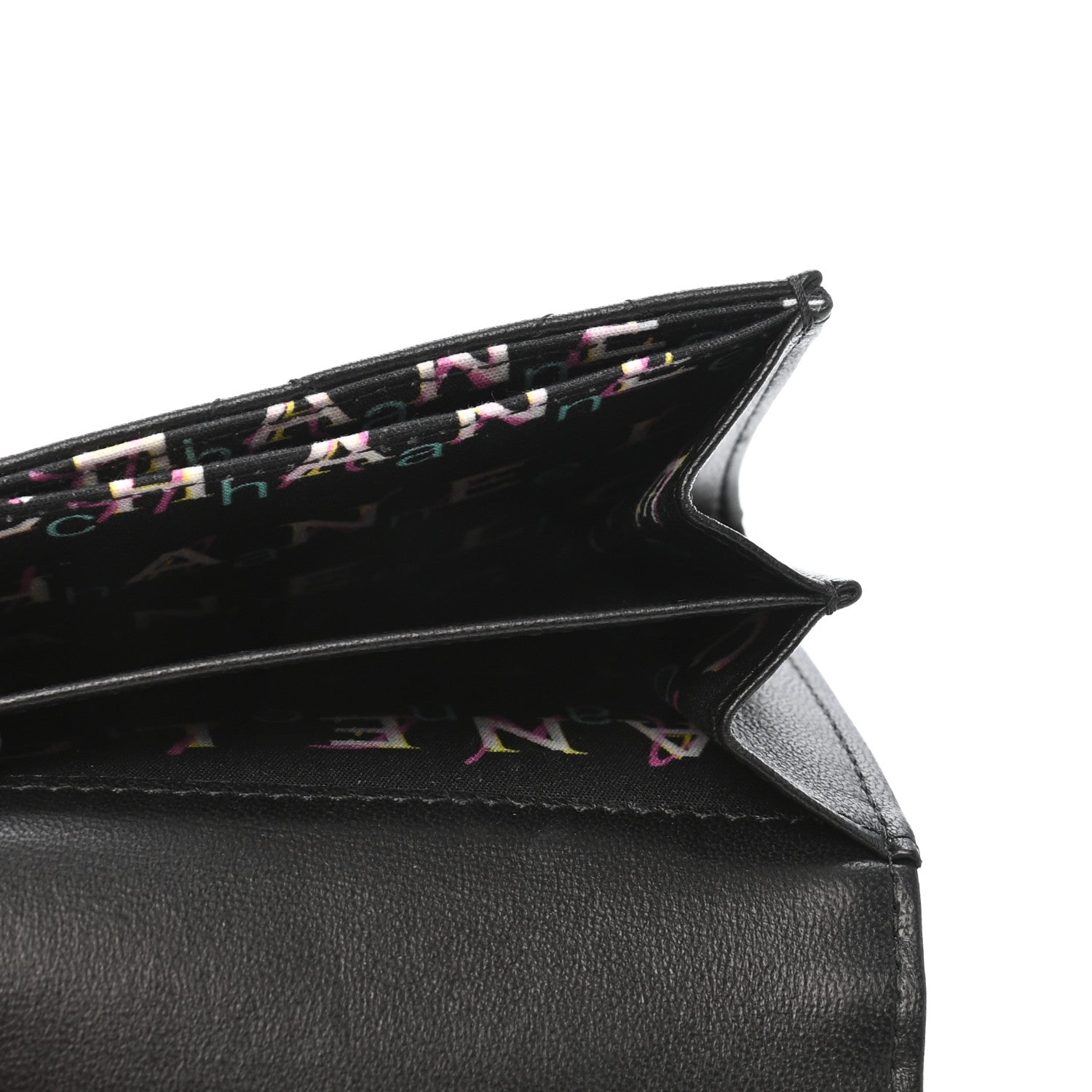 Chanel Lambskin Quilted Flap Card Holder Black 5 of 8