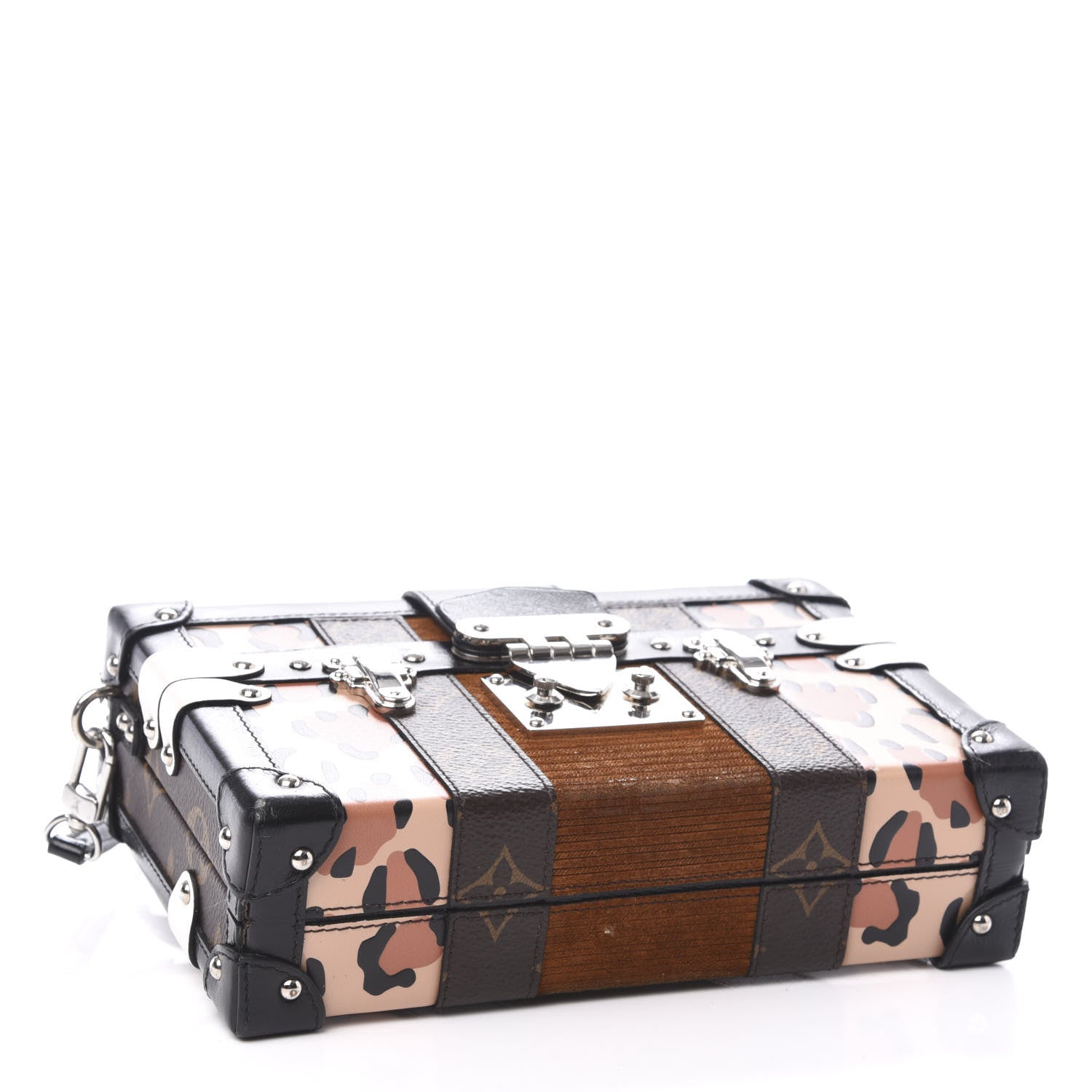 Louis Vuitton Monogram Leopard Corduroy Petite Malle 4 of 9