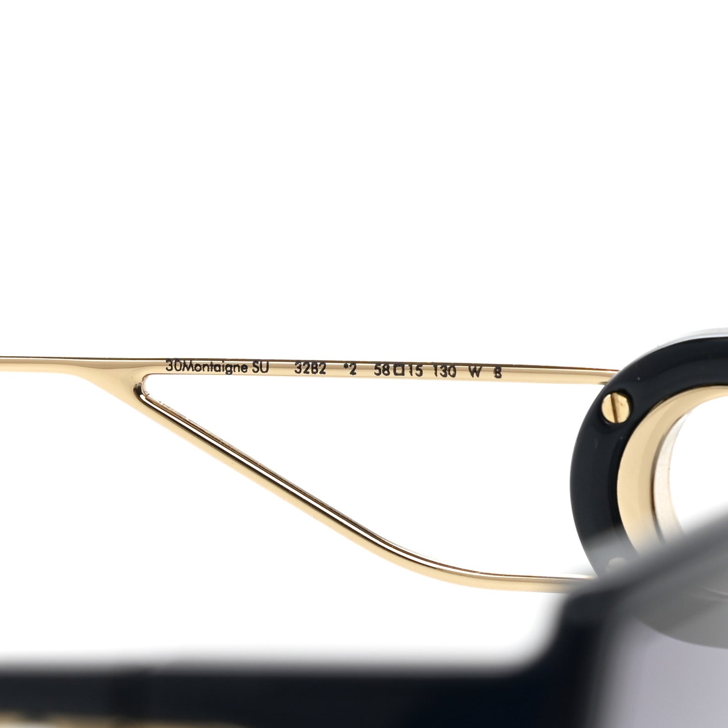 Square 30 Montaigne Sunglasses Black