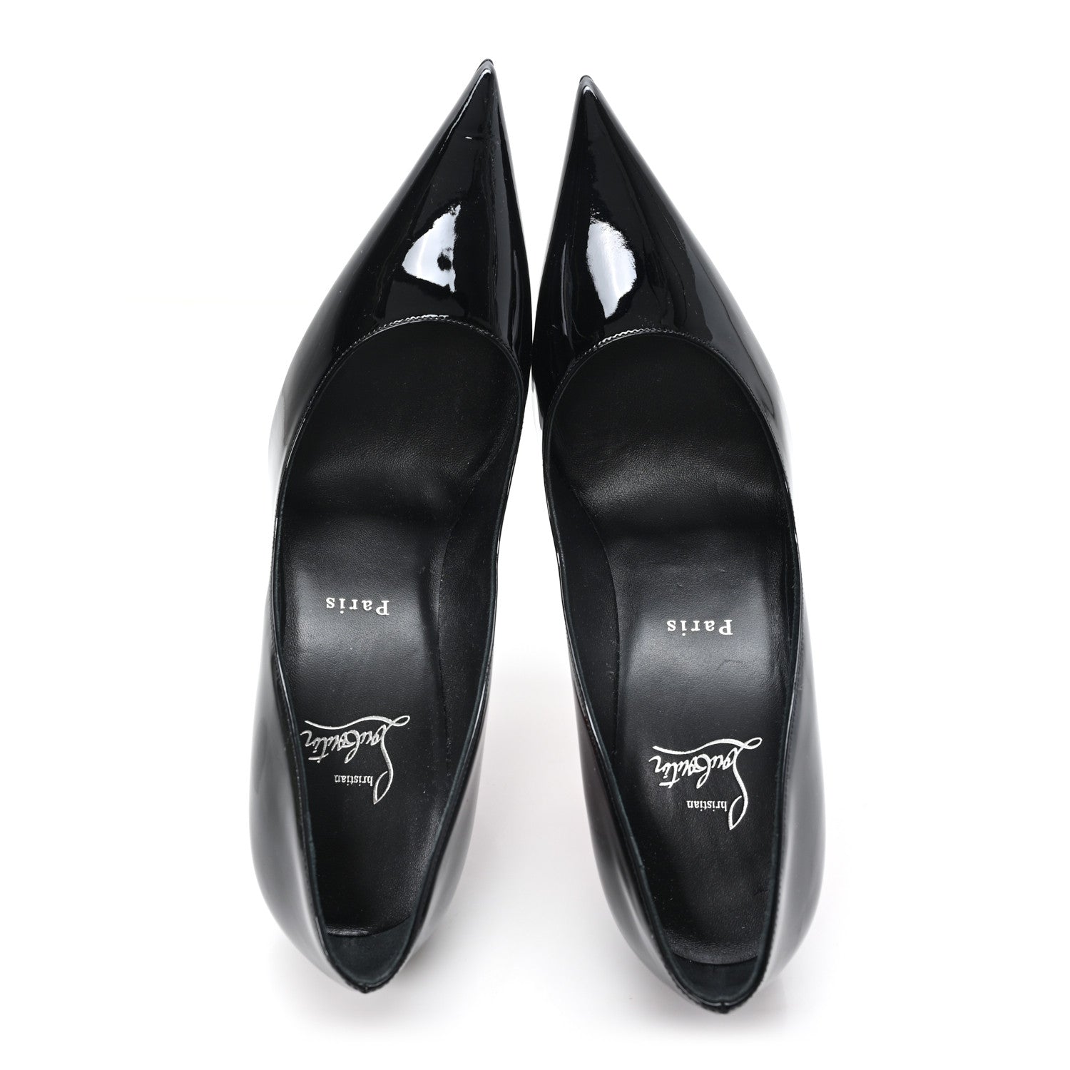 Christian Louboutin Patent Miss Z 100 Pumps Black 39.5 Black