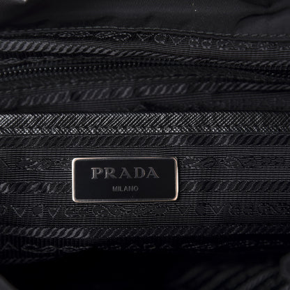 Prada Tessuto Nylon Saffiano Small Backpack Black 7 of 9