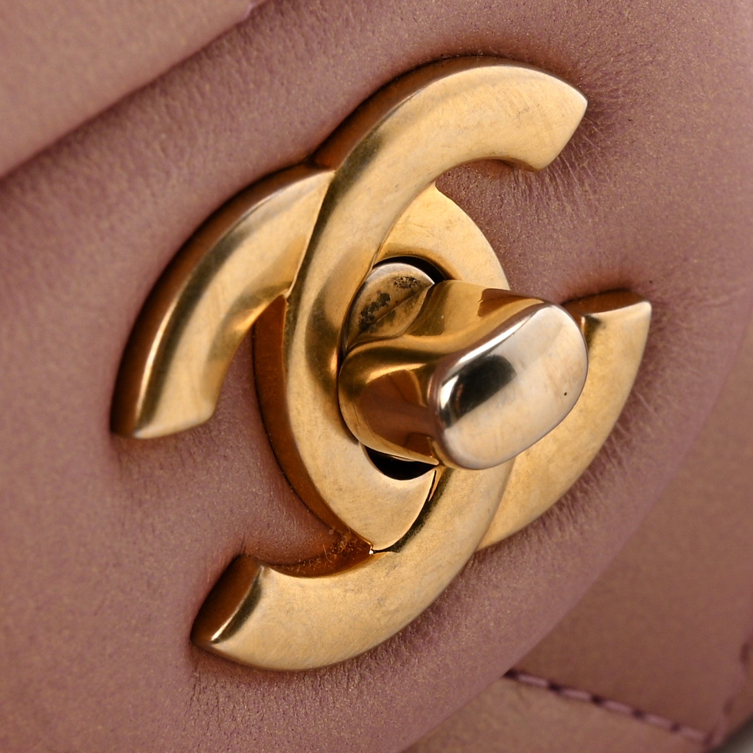 Chanel Iridescent Lambskin Quilted Mini Top Handle Rectangular Flap Pink 11 of 13