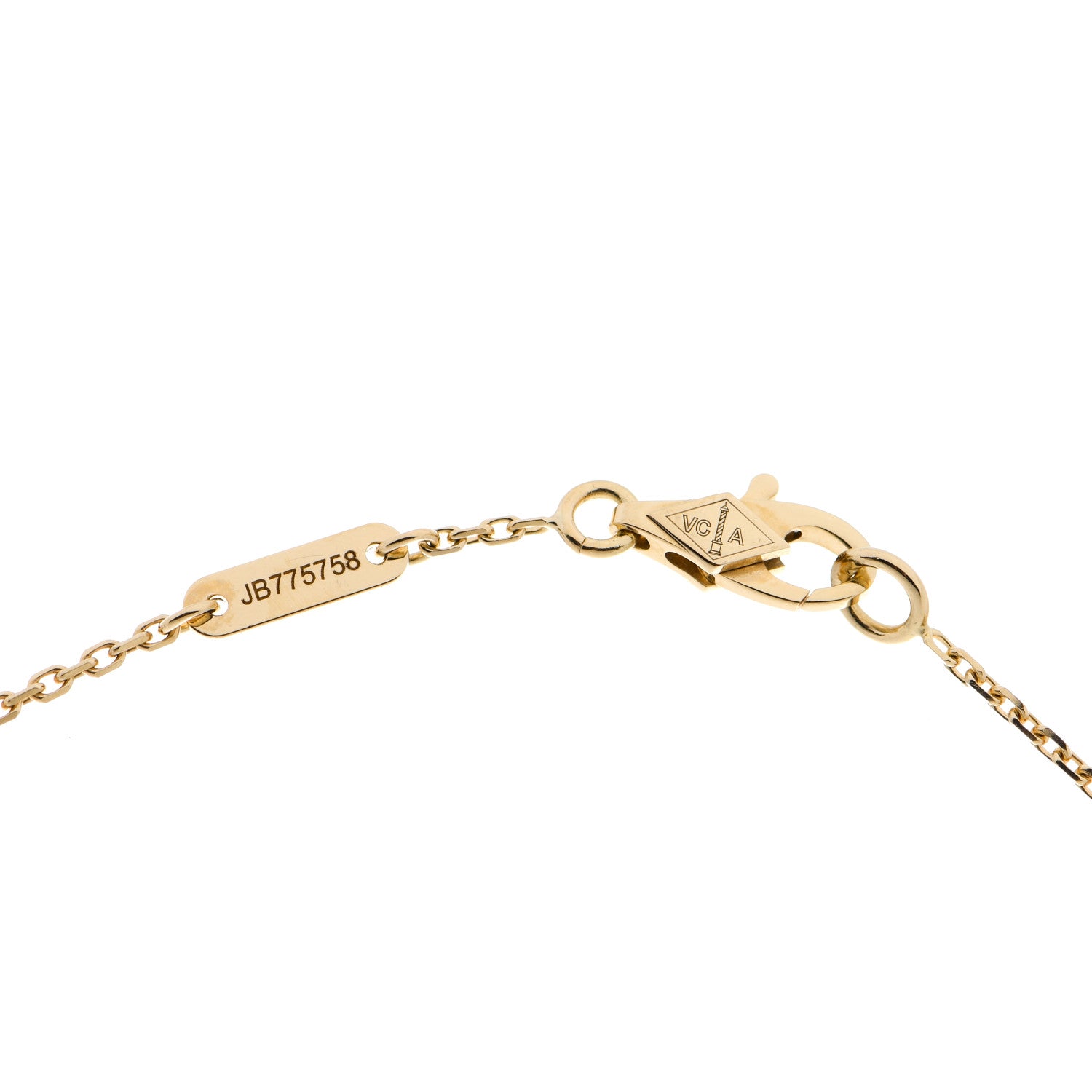 Van Cleef & Arpels 18K Yellow Gold Diamond Mini Frivole Bracelet 4 of 5