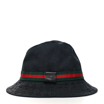 Gucci Monogram Web Bucket Hat XL Black 5 of 7