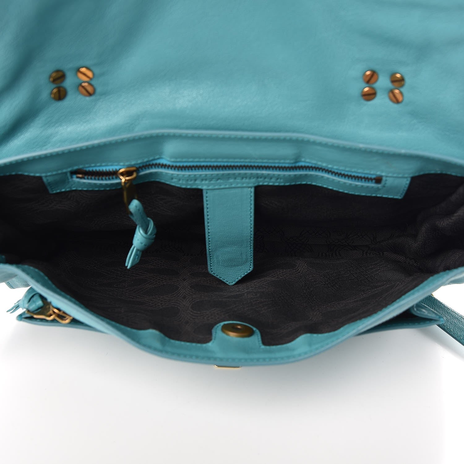 Proenza Schouler Lambskin Medium PS1 Satchel Lagoon 5 of 8