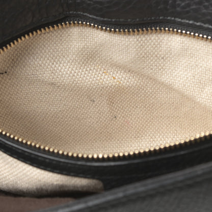 Gucci Pebbled Calfskin Medium Soho Flap Crossbody Black 11 of 12