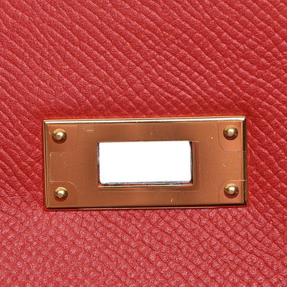 Hermes Epsom Kelly Sellier 32 Rouge Casaque 26 of 32