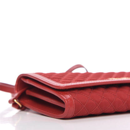 Prada Tessuto Quilted Mini Crossbody Wallet Fuoco 6 of 9