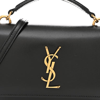 Saint Laurent Calfskin Monogram Sunset Chain Wallet Black 8 of 10