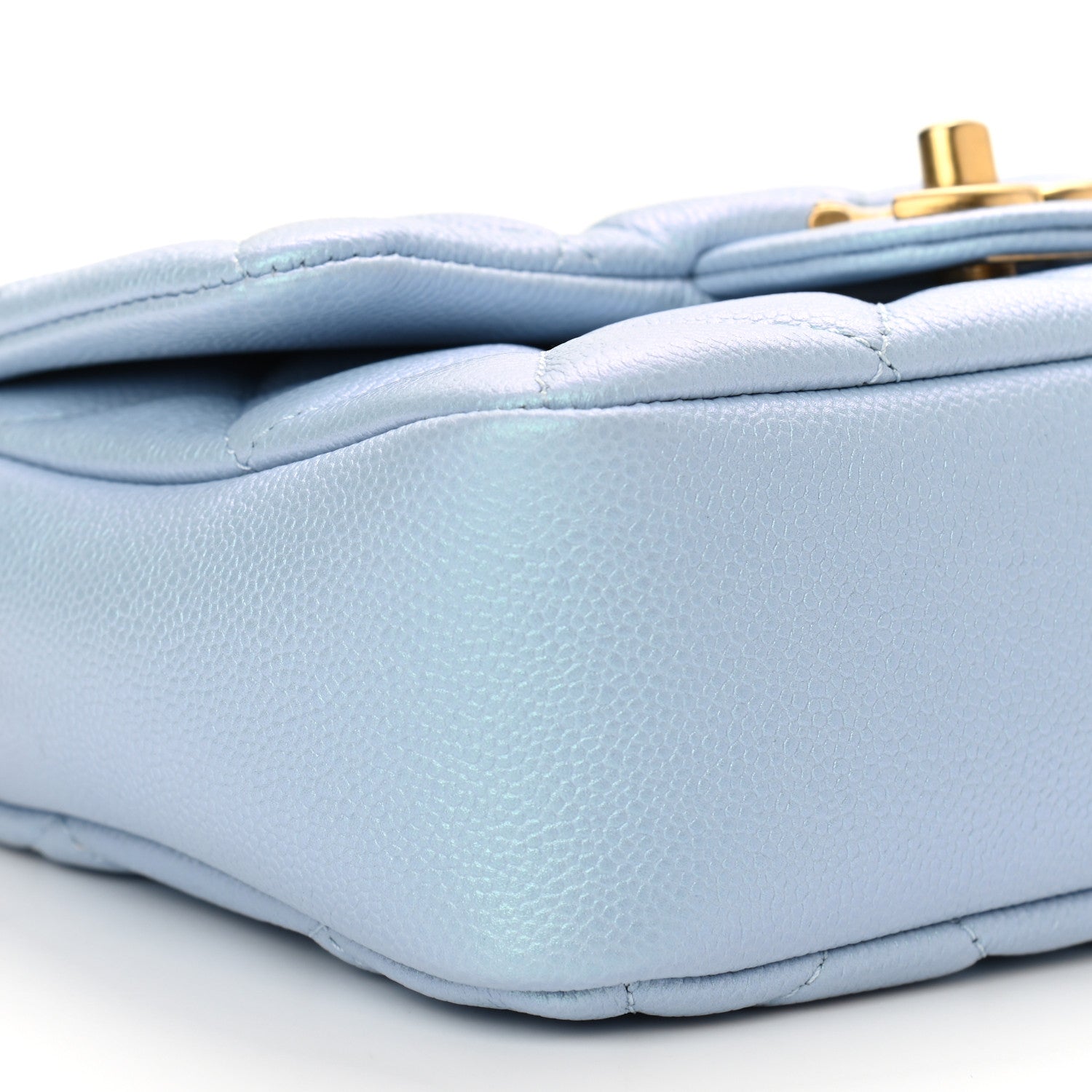 Chanel Iridescent Caviar Quilted Mini My Perfect Flap Light Blue 9 of 11