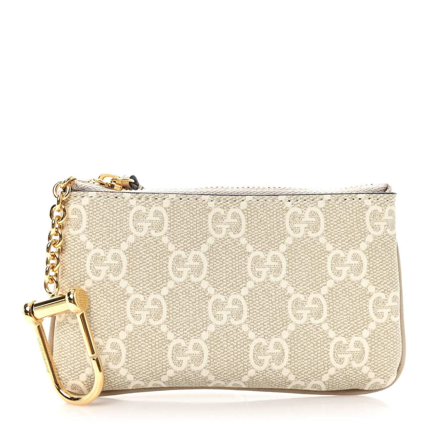 Gucci GG Supreme Monogram Key Case Beige Mystic White Oatmeal 1 of 7