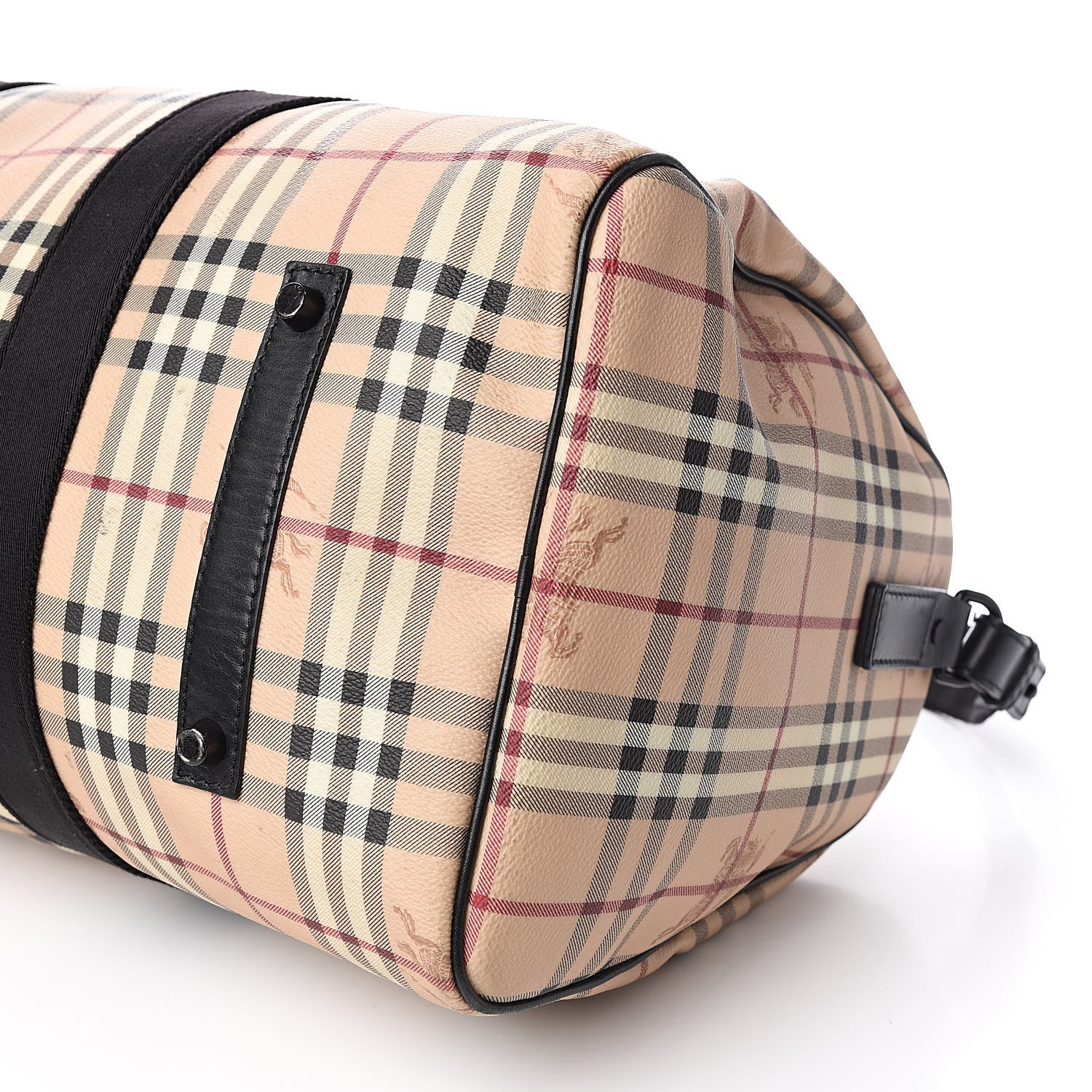 Burberry Haymarket Check Duffle Bag Black 9 of 12