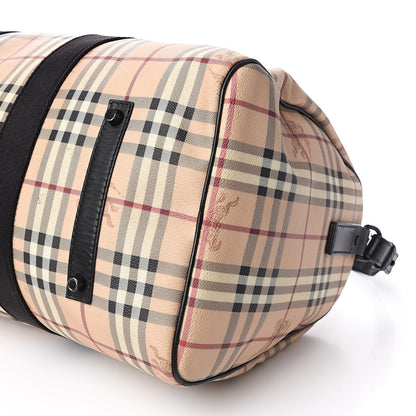 Burberry Haymarket Check Duffle Bag Black 9 of 12