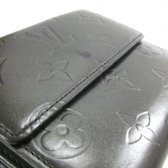 Mat Monogram Elise Wallet Black