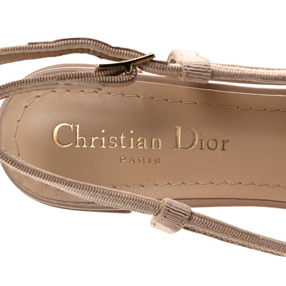 Christian Dior Calfskin Cannage Ballet Slingback Pumps 39.5 Nude 8 of 10