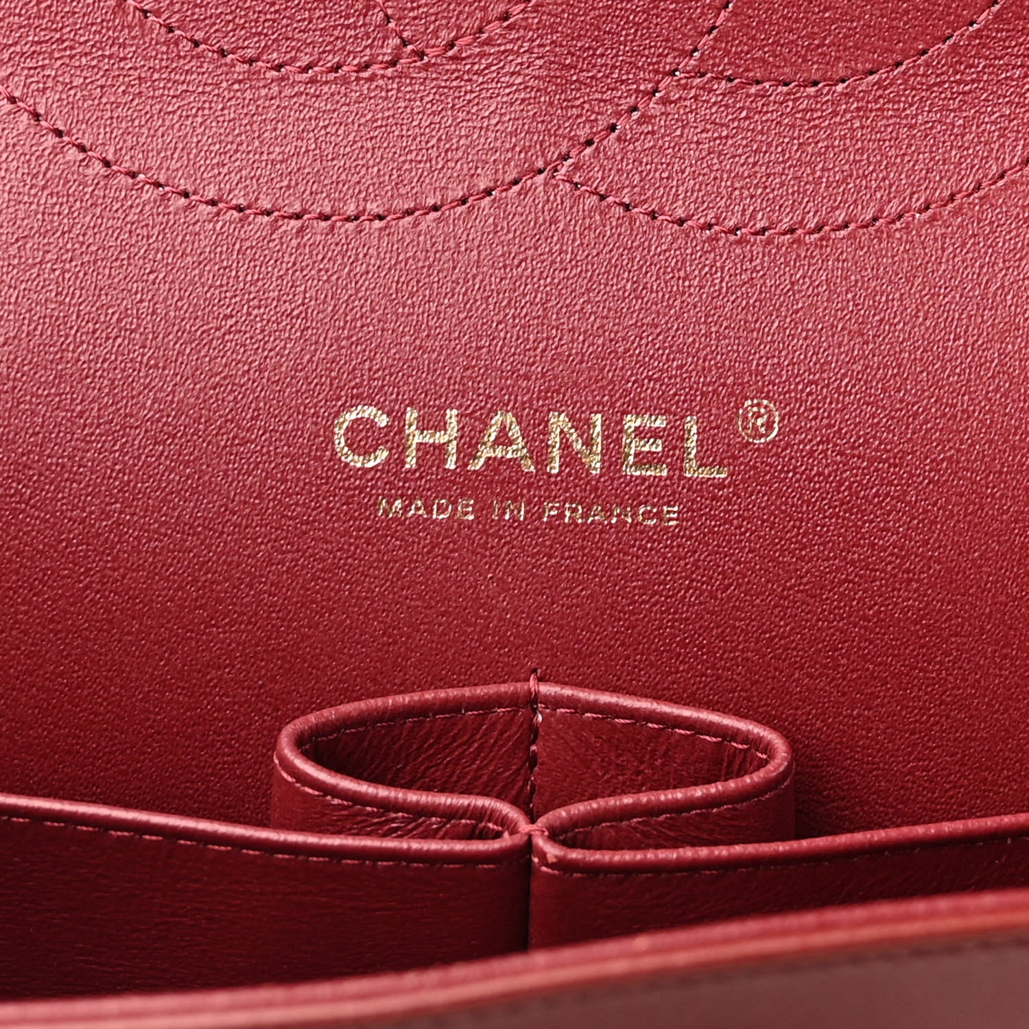 Chanel Lambskin Quilted Jumbo Double Flap Burgundy 6 of 19