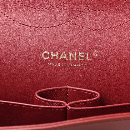 Chanel Lambskin Quilted Jumbo Double Flap Burgundy 6 of 19