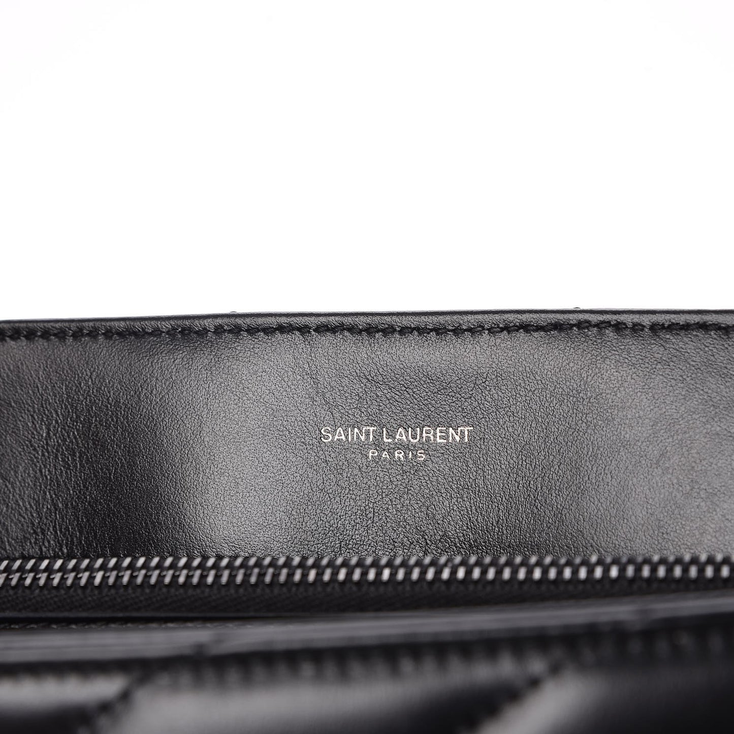 Calfskin Y Quilted Monogram Medium Loulou Chain Satchel Black