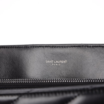 Saint Laurent Calfskin Y Quilted Monogram Medium Loulou Chain Satchel Black 9 of 9