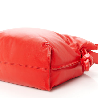 Loewe Calfskin Flamenco Puffer Knot Bag Red 10 of 10