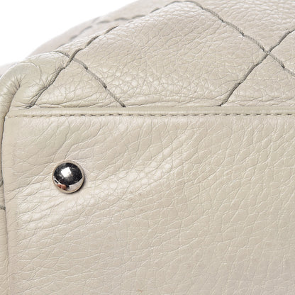 Chanel Glazed Calfskin Large On The Road Tote Light Grey 17 of 22