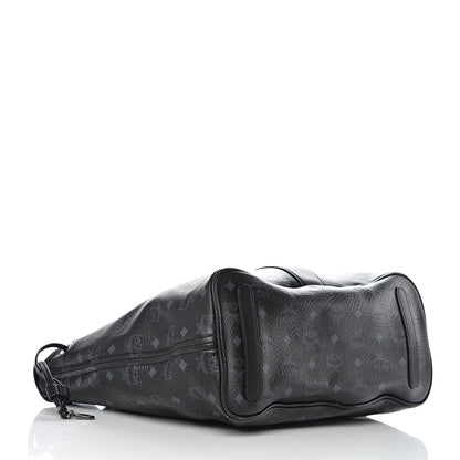 MCM Visetos Medium Liz Reversible Shopper Tote Black 6 of 28