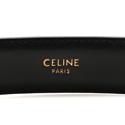 Celine Box Calfskin Medium 25mm Triomphe Belt 70 28 Black 5 of 6