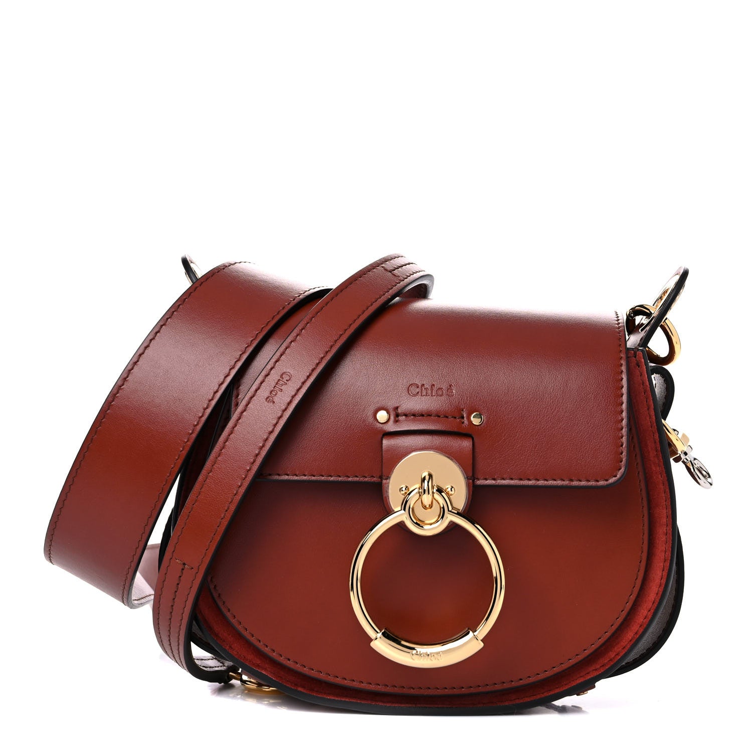 Chloe Calfskin Small Tess Bag Sepia Brown 1 of 9