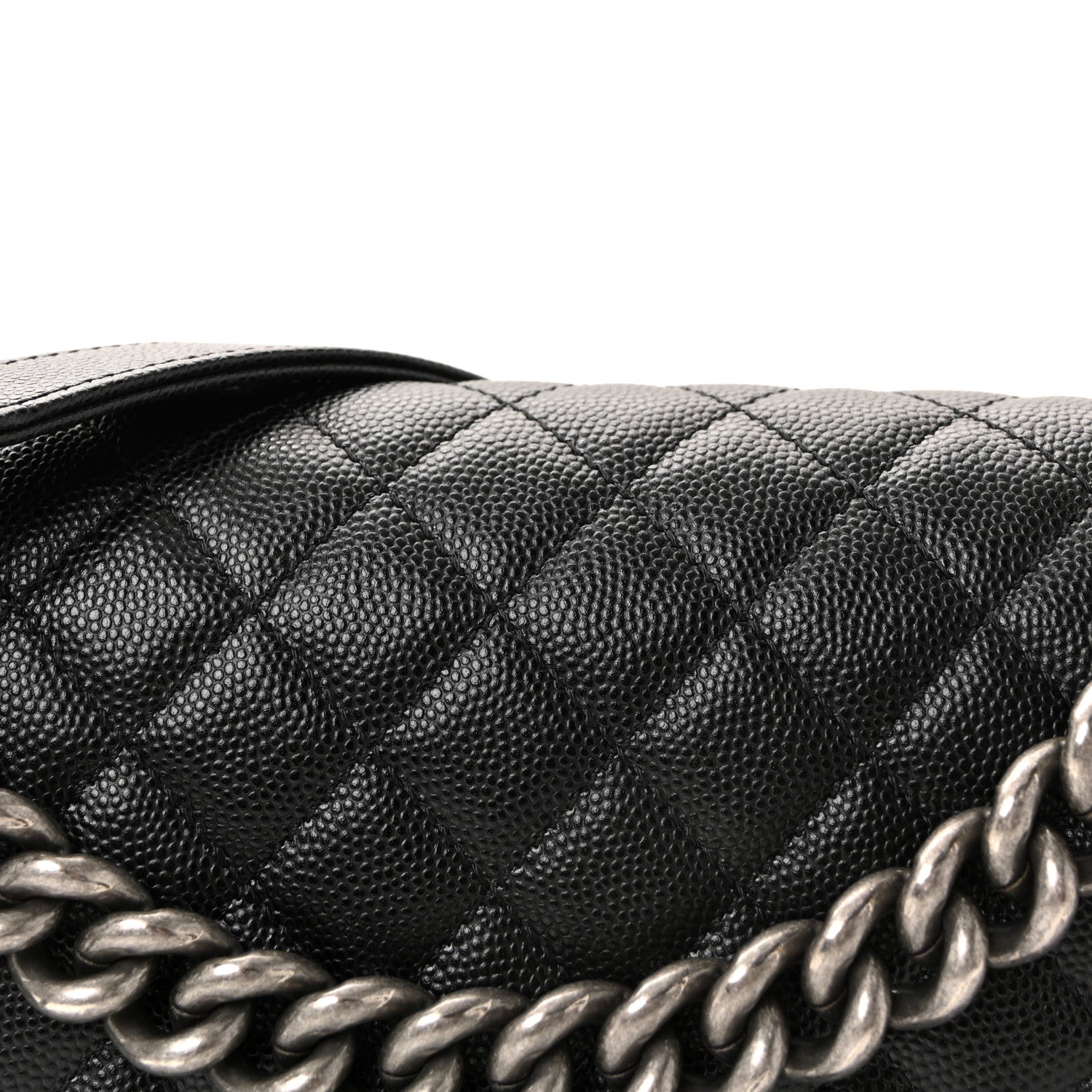 Chanel Caviar Quilted Medium Boy Flap Black 8 of 11