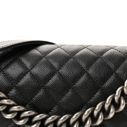 Chanel Caviar Quilted Medium Boy Flap Black 8 of 11