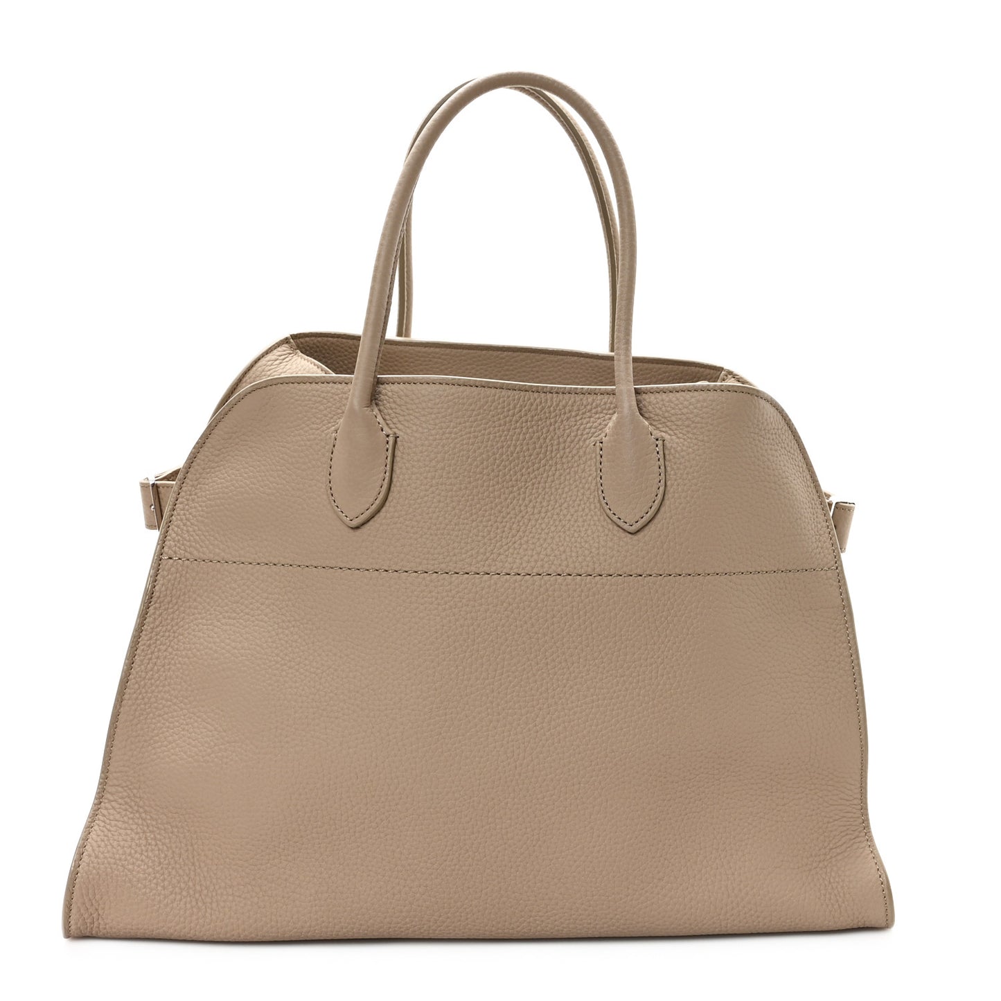 Matte Grained Calfskin Soft Margaux 15 Dark Taupe