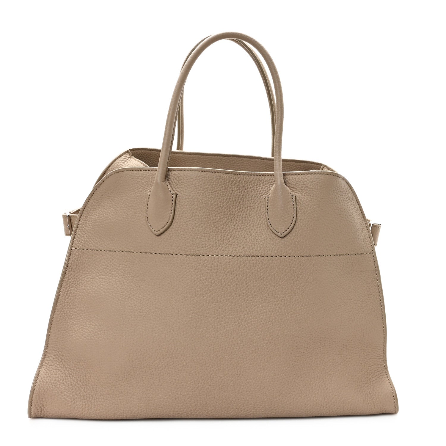 The Row Matte Grained Calfskin Soft Margaux 15 Dark Taupe 1 of 10